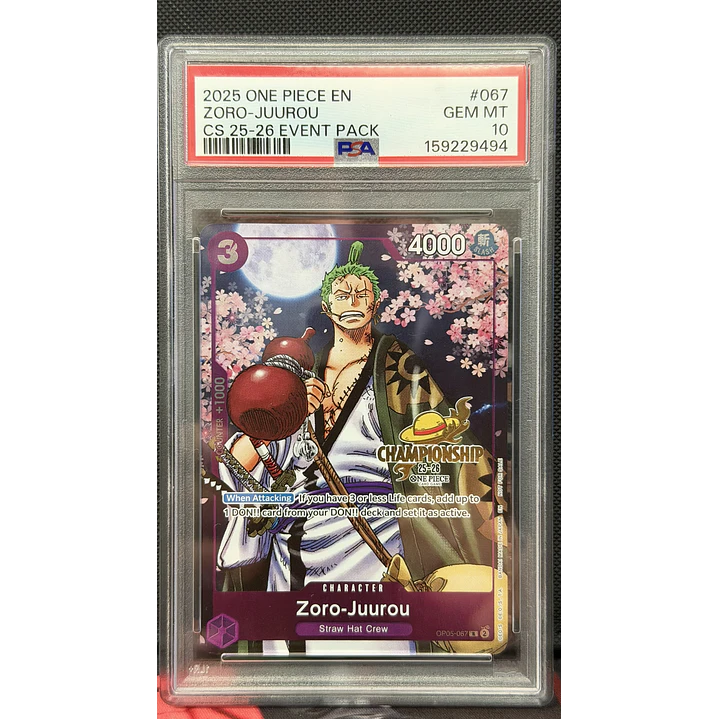 Zoro-Juurou [Championship 25-26] OP05-067 (PSA 10) 1