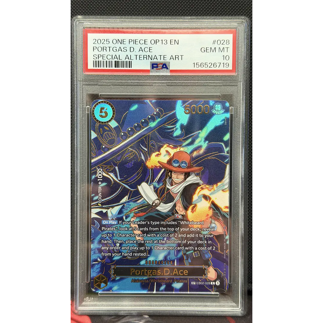 Portgas.D.Ace [SP] EB02-028 (PSA 10) 1