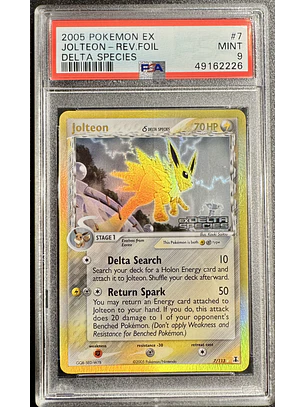 Jolteon [Reverse Holo] #7/113 Pokémon Delta Species (PSA 9)