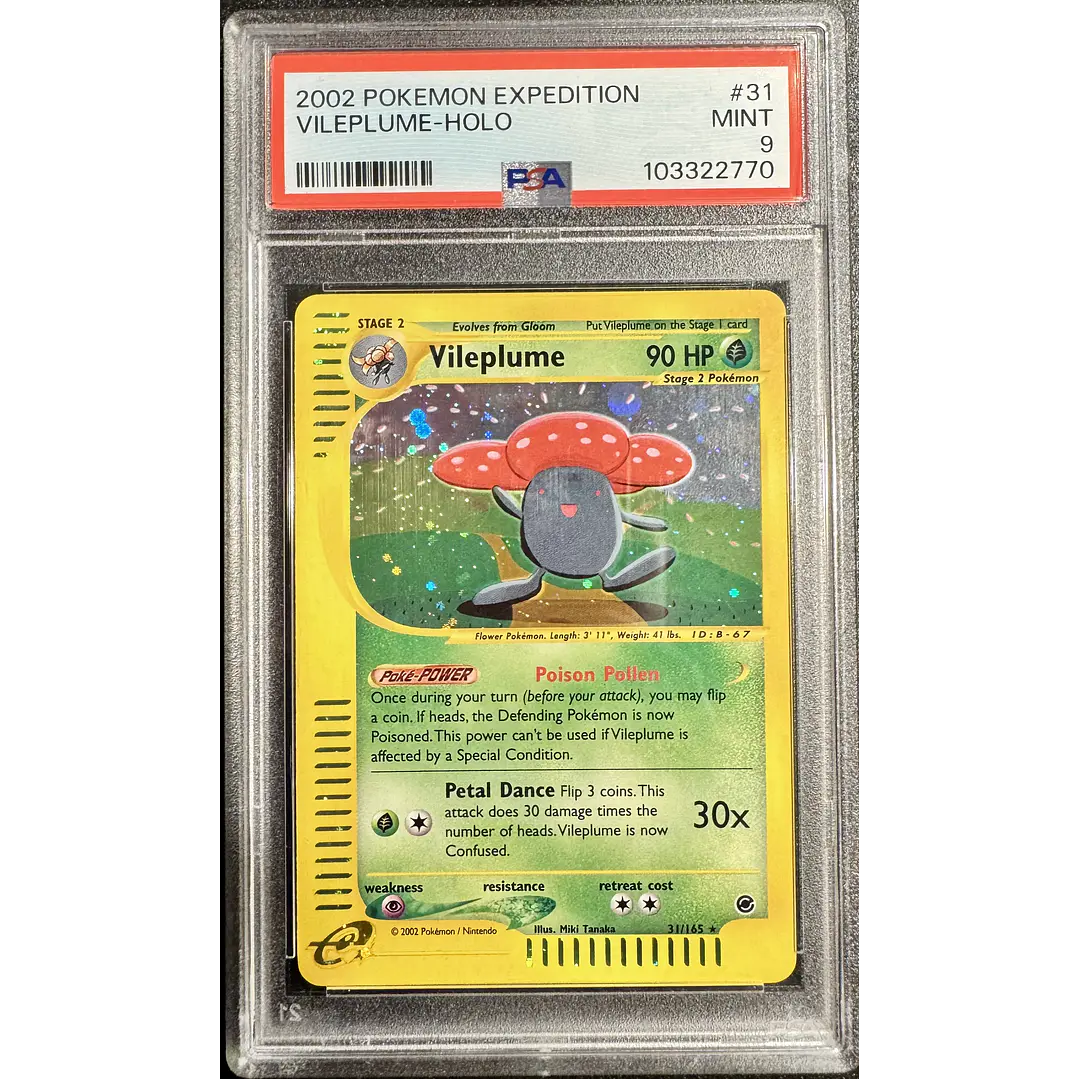 Vileplume #31/165 Pokémon Expedition (PSA 9) 1