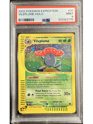 Vileplume #31/165 Pokémon Expedition (PSA 9)