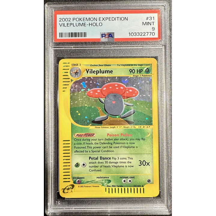 Vileplume #31/165 Pokémon Expedition (PSA 9) 1