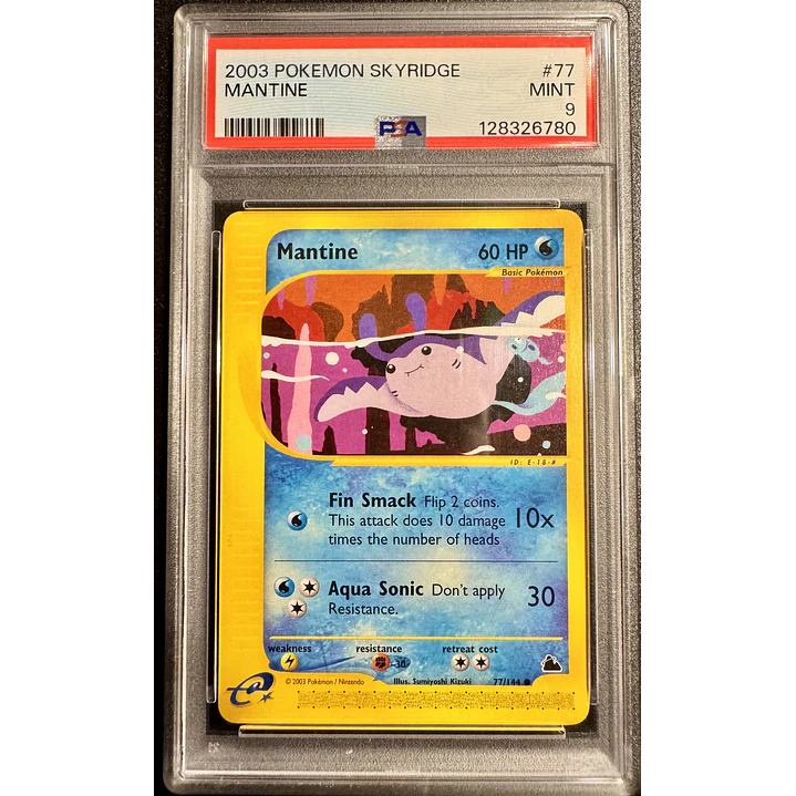 Mantine #77/144 Pokémon Skyridge (PSA 9) 1