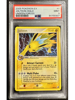Jolteon [Holo] #8/115 - EX Unseen Forces - Stamped (PSA 9)