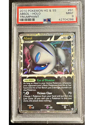 2010 POKEMON ABSOL #91/102-HOLO PRIME (PSA 9)