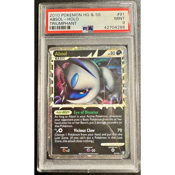 2010 POKEMON ABSOL #91/102-HOLO PRIME (PSA 9) 1