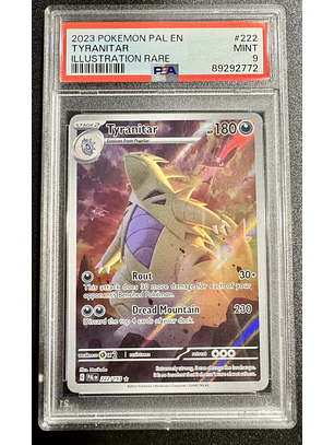 Tyranitar #222/193 Pokémon Paldea Evolved (PSA 9)