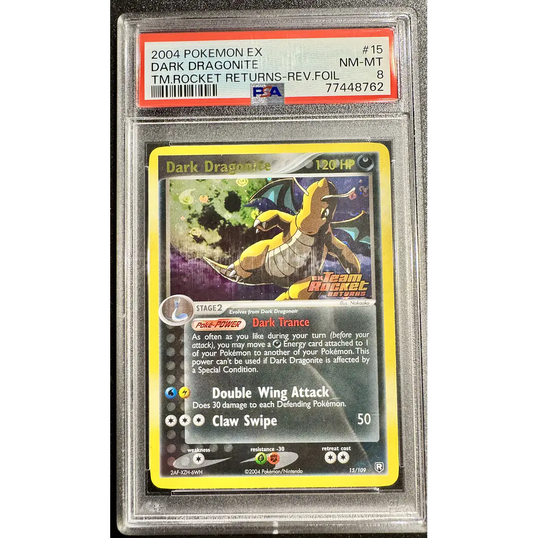 Dark Dragonite #15/109 [Stamped] Team Rocket Returns (PSA 8) 1