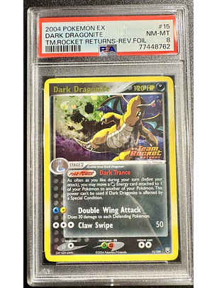 Dark Dragonite #15/109 [Stamped] Team Rocket Returns (PSA 8)