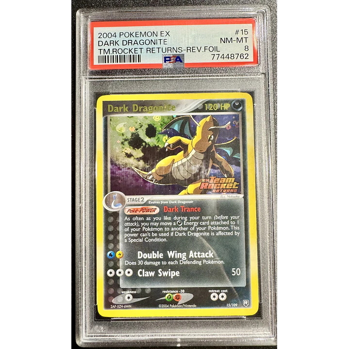 Dark Dragonite #15/109 [Stamped] Team Rocket Returns (PSA 8) 1