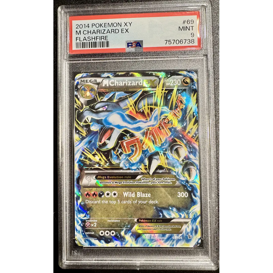 M Charizard EX #69/106 Pokémon Flashfire (PSA 9) 1