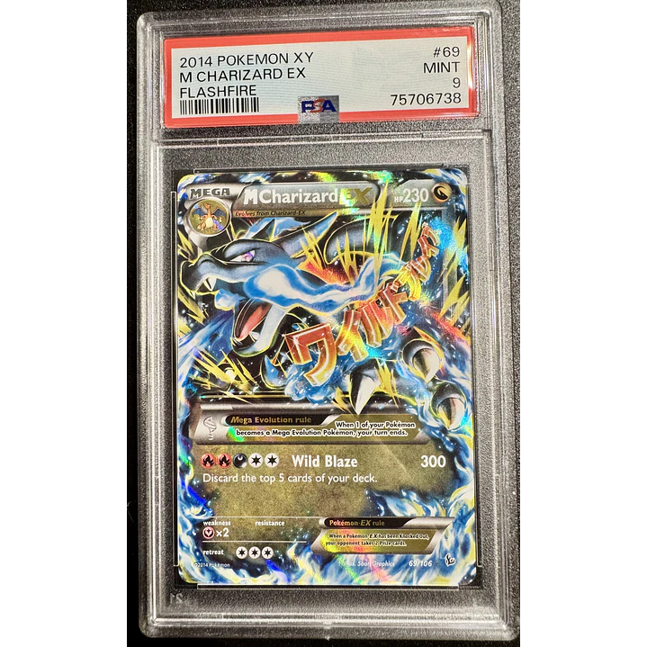 M Charizard EX #69/106 Pokémon Flashfire (PSA 9) 1