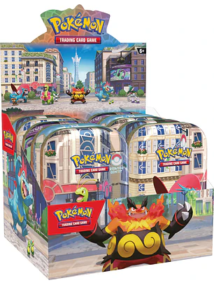 Pokemon TCG Luminose City Mini Tin Display - Ingles