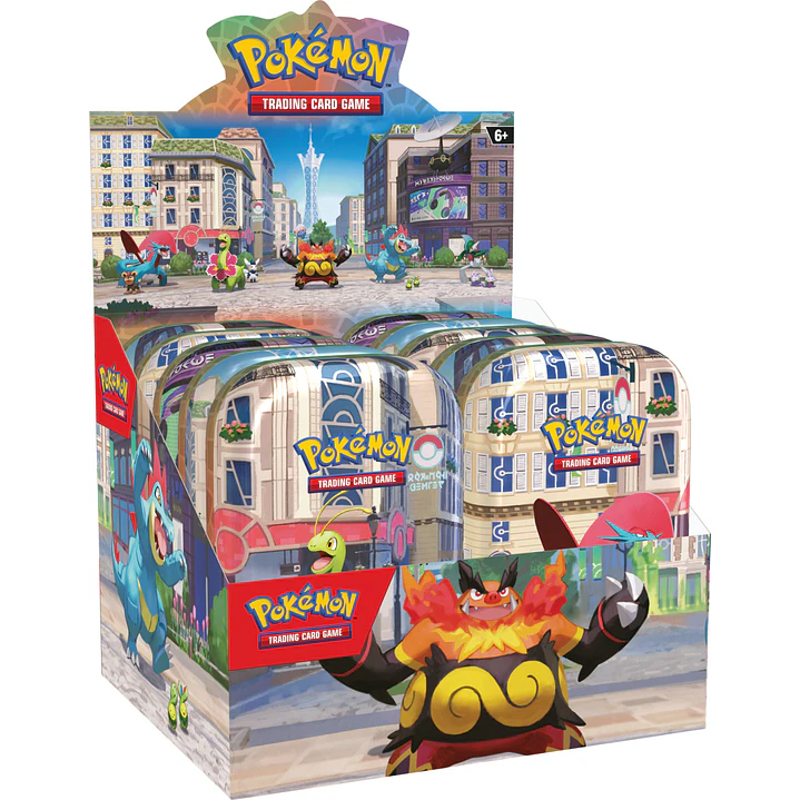 Pokemon TCG Luminose City Mini Tin Display - Ingles 1