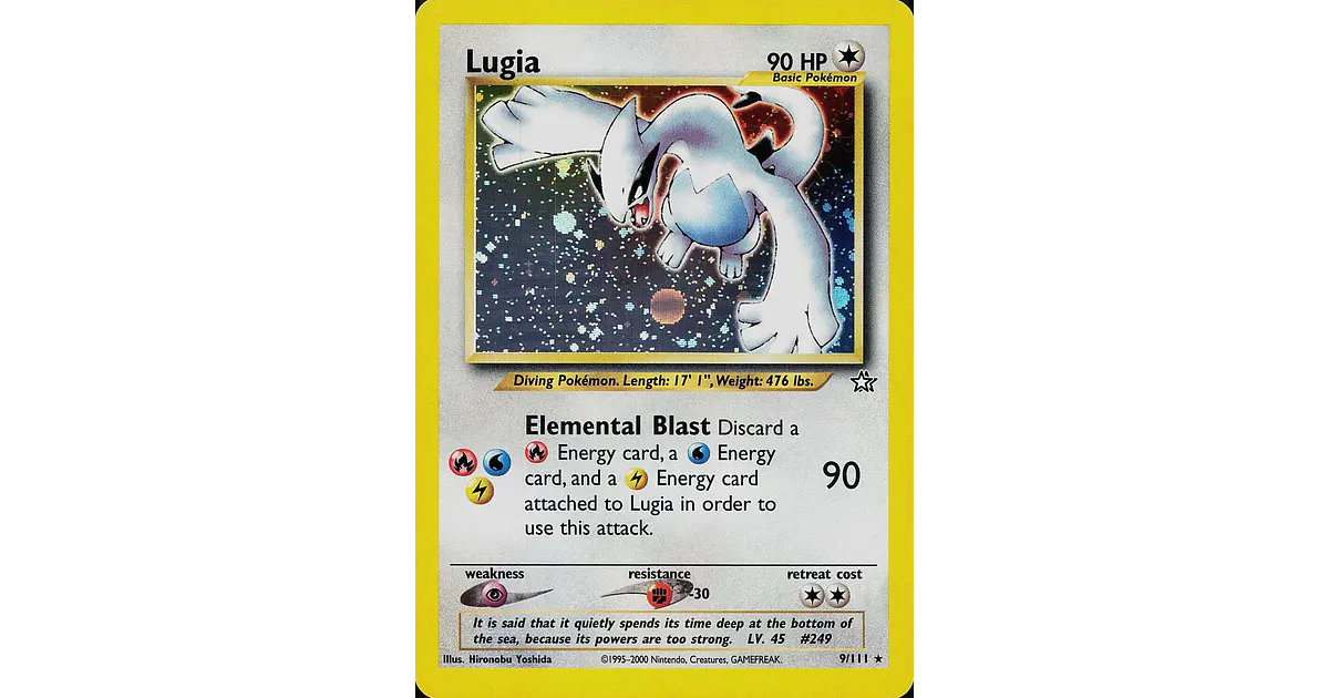 Lugia #9/111 Pokémon Neo Genesis