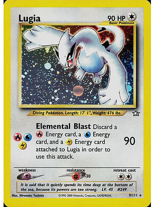 Lugia #9/111 Pokémon Neo Genesis
