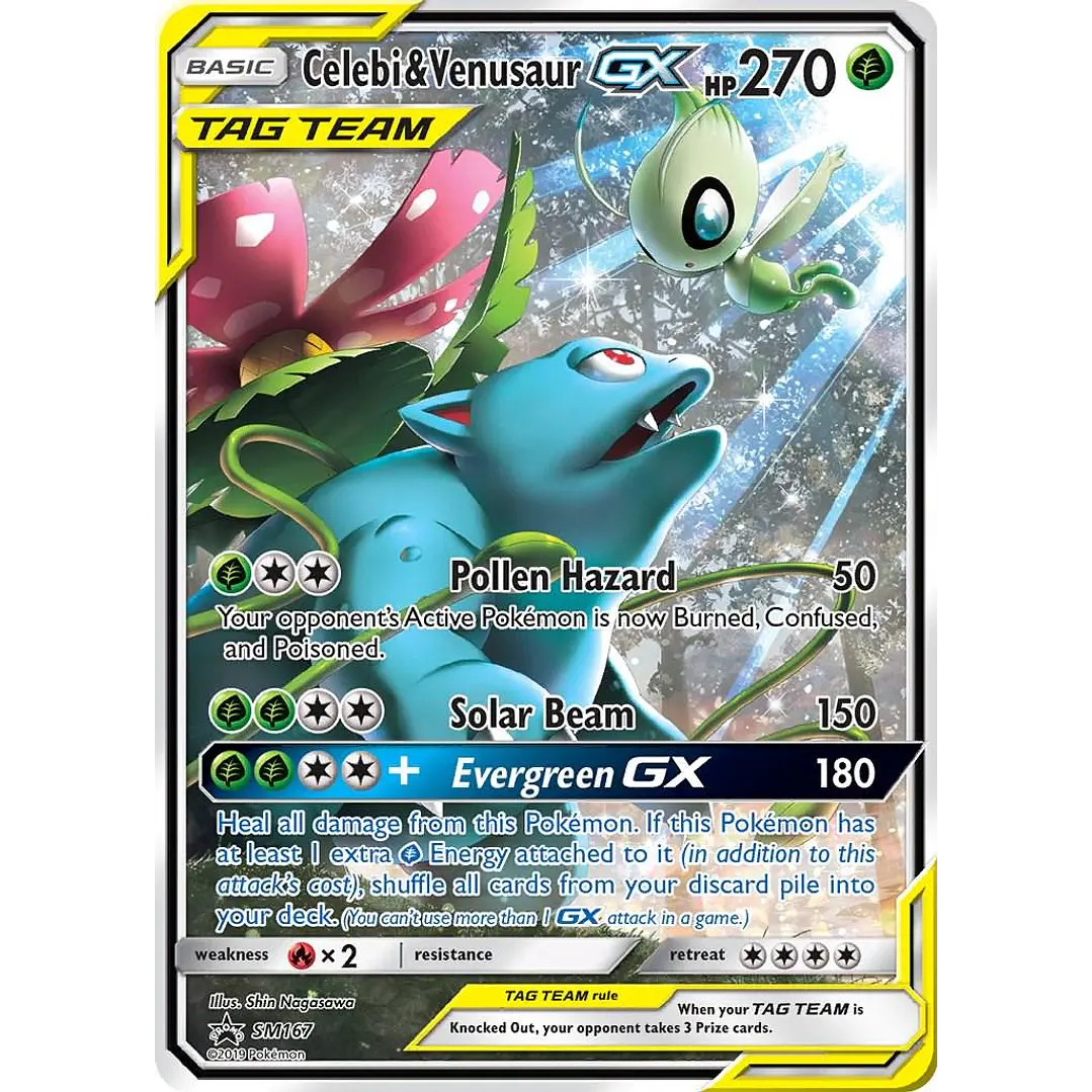Celebi & Venusaur GX #SM167 Pokemon Promo 1