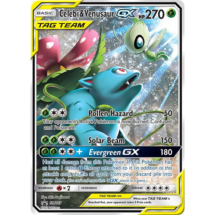 Celebi & Venusaur GX #SM167 Pokemon Promo 1