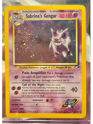 Sabrina's Gengar #14/132 Pokémon Gym Heroes