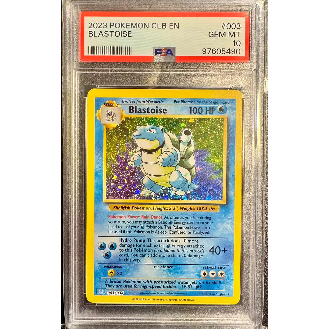 Blastoise #3/34 Pokémon TCG Classic CLB (PSA 10) 1