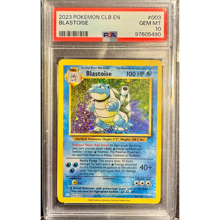 Blastoise #3/34 Pokémon TCG Classic CLB (PSA 10) 1