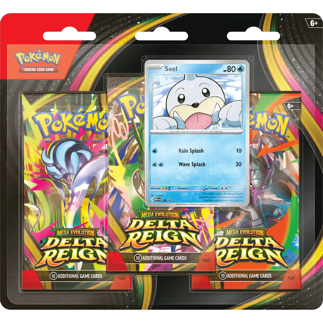 [PREVENTA 06/11/2026] Mega Evolution - Delta Reign - 3-Pack Blister - Inglés 1