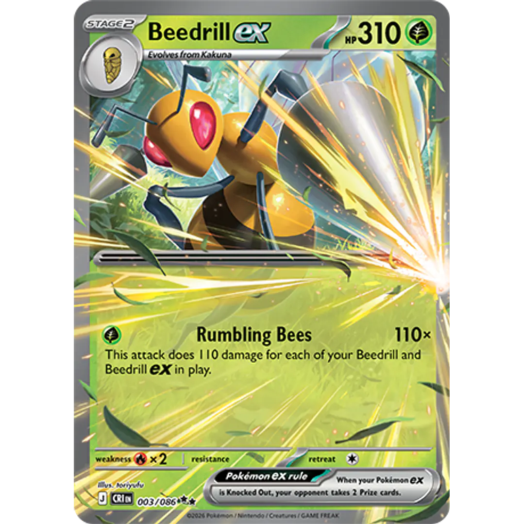 Beedrill ex #3/86 Chaos Rising 1
