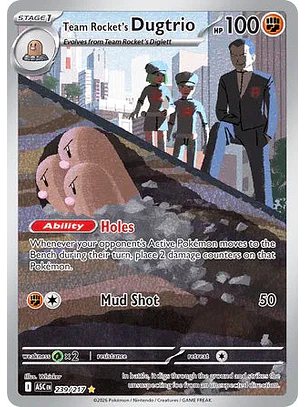 Team Rocket's Dugtrio - 239/217 Ascended Heroes