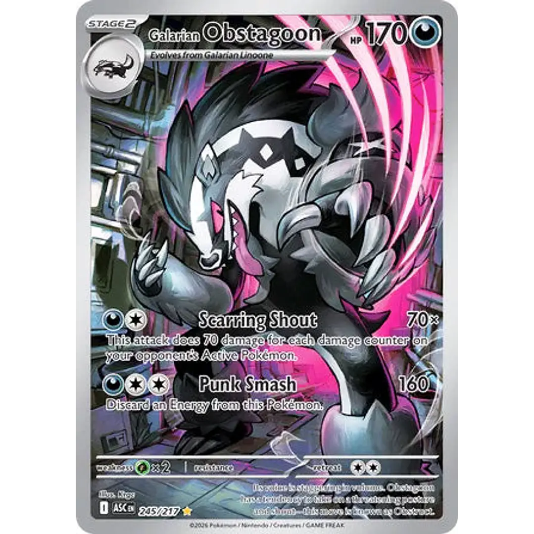 Galarian Obstagoon - 245/217 Ascended Heroes 1
