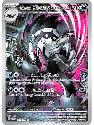 Galarian Obstagoon - 245/217 Ascended Heroes