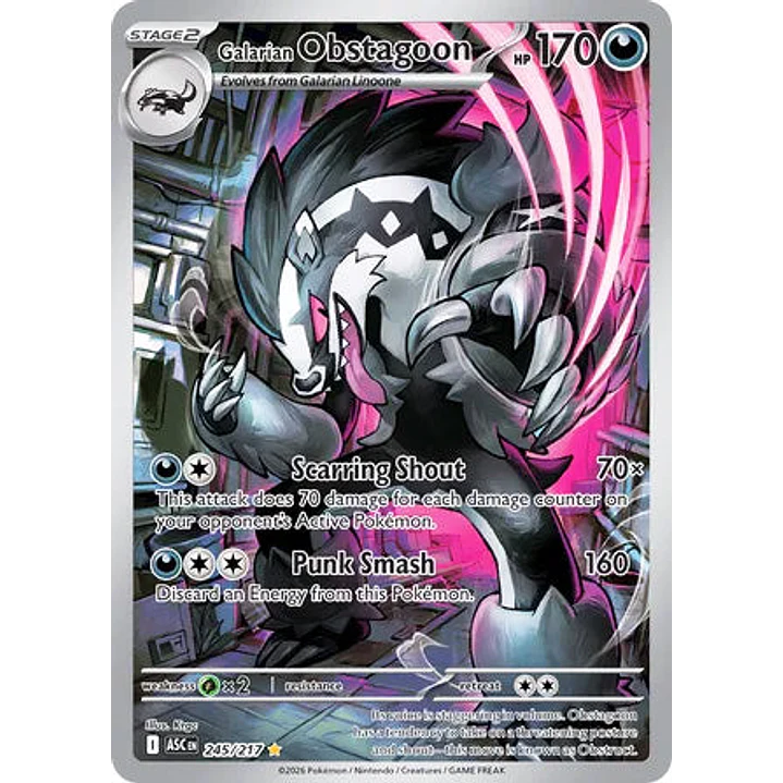 Galarian Obstagoon - 245/217 Ascended Heroes 1