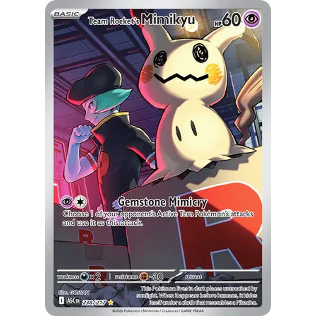 Team Rocket's Mimikyu - 238/217 Ascended Heroes 1
