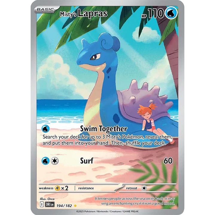 Misty's Lapras #194/182 1