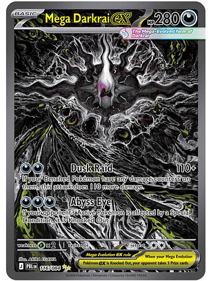 Mega Darkrai ex #116/84 Pokémon Pitch Black 