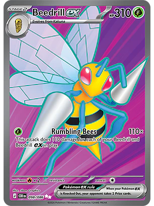 Beedrill ex #98/86 Chaos Rising