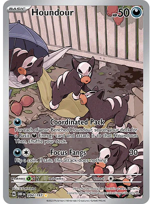 Houndour #204/197 Pokémon Obsidian Flames