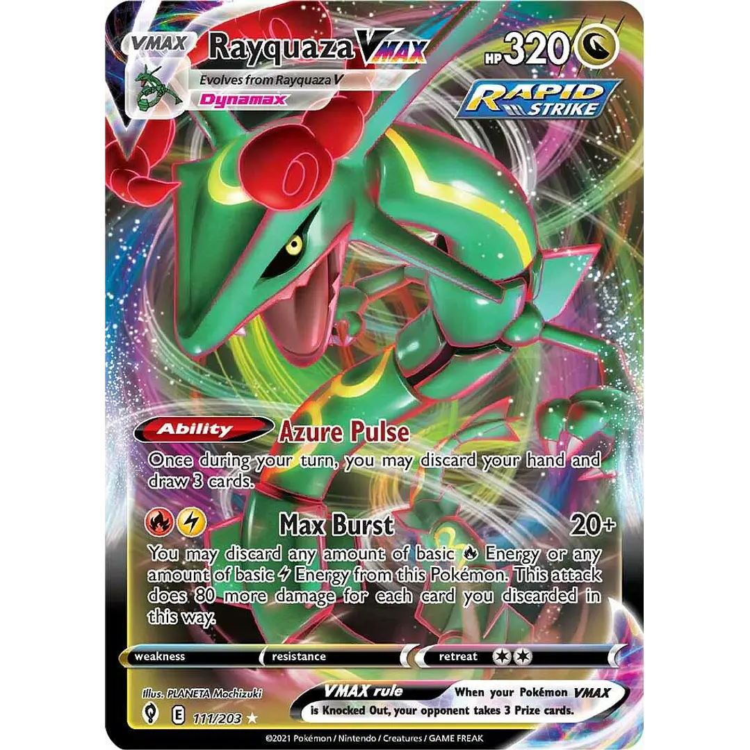 Rayquaza VMAX #111/203 Pokémon Evolving Skies 1