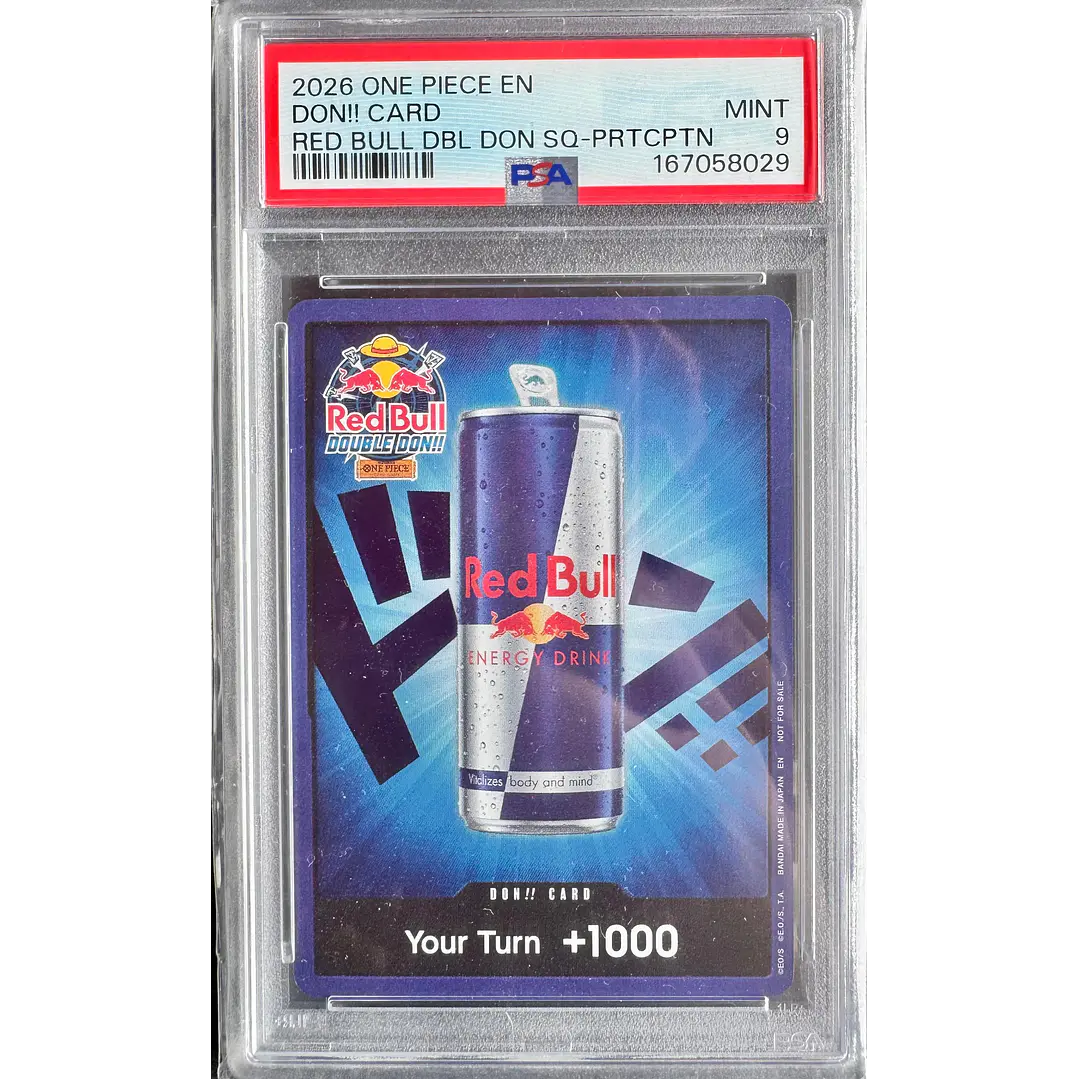 DON!! Card [Red Bull Don!!] One Piece Promo (PSA 9) 1