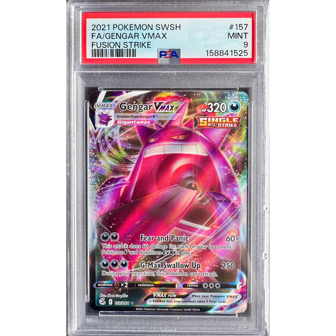 Gengar VMAX #157/264 Pokémon Fusion Strike (PSA 9) 1