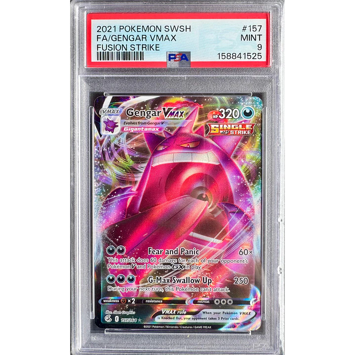 Gengar VMAX #157/264 Pokémon Fusion Strike (PSA 9) 1