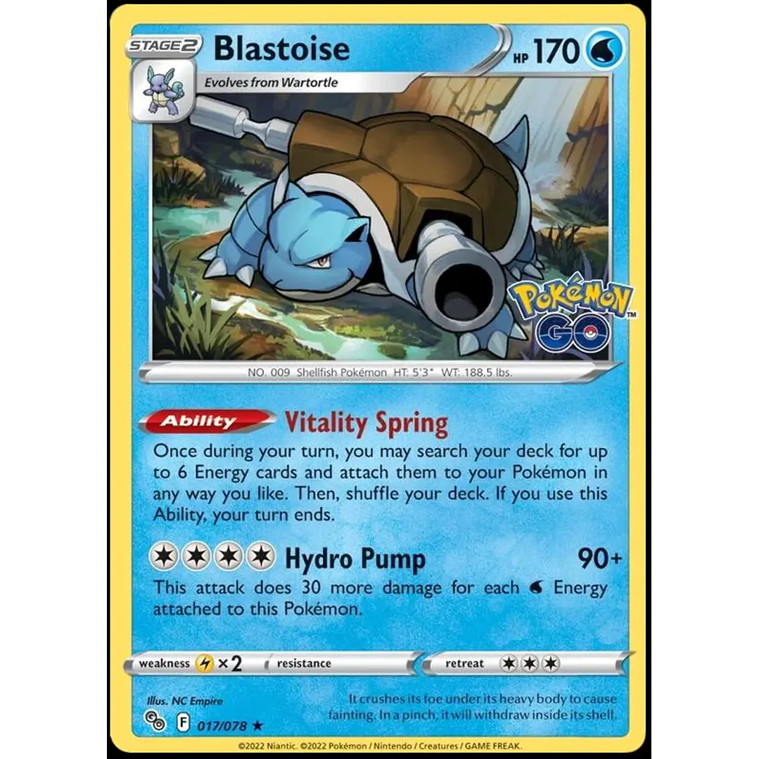Blastoise [Holo] #17/78 Pokémon Go 1
