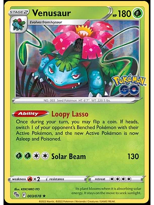 Venusaur [Holo] #3/78 Pokémon Go