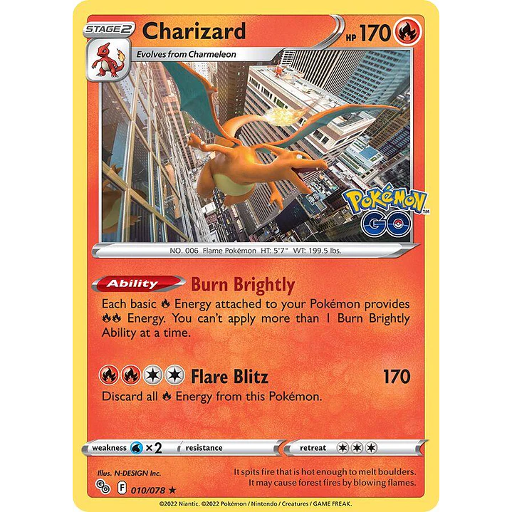 Charizard [Holo] #10/78 Pokémon Go 1