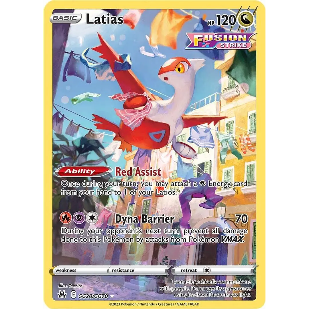 Latias #GG20/GG70 Pokémon Crown Zenith 1