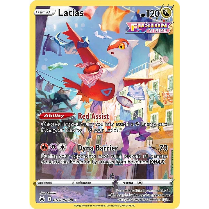 Latias #GG20/GG70 Pokémon Crown Zenith 1