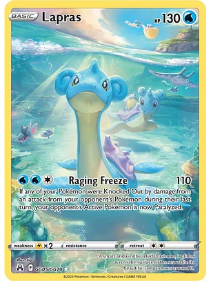 Lapras #GG05/GG70 Pokémon Crown Zenith