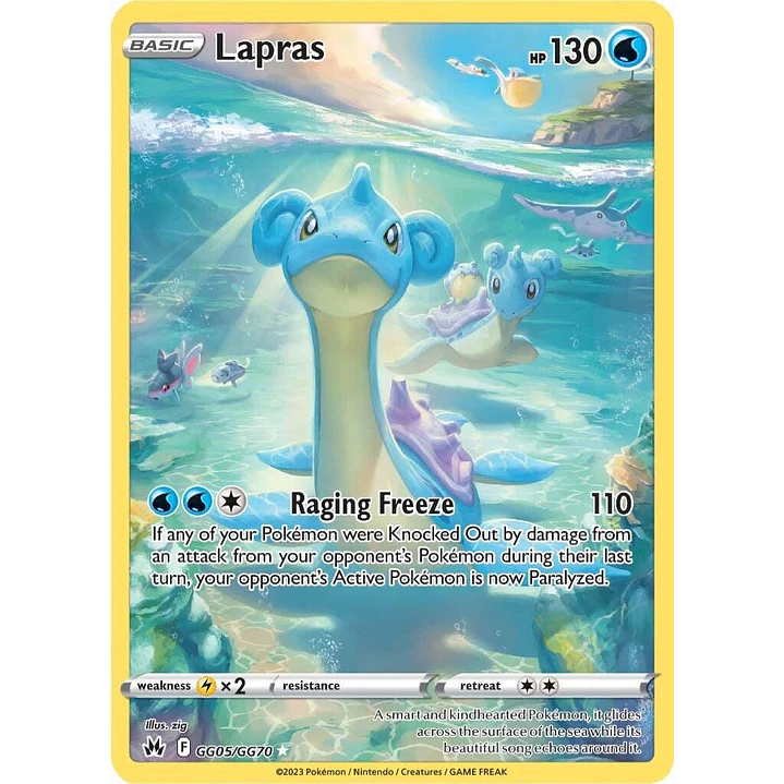 Lapras #GG05/GG70 Pokémon Crown Zenith 1