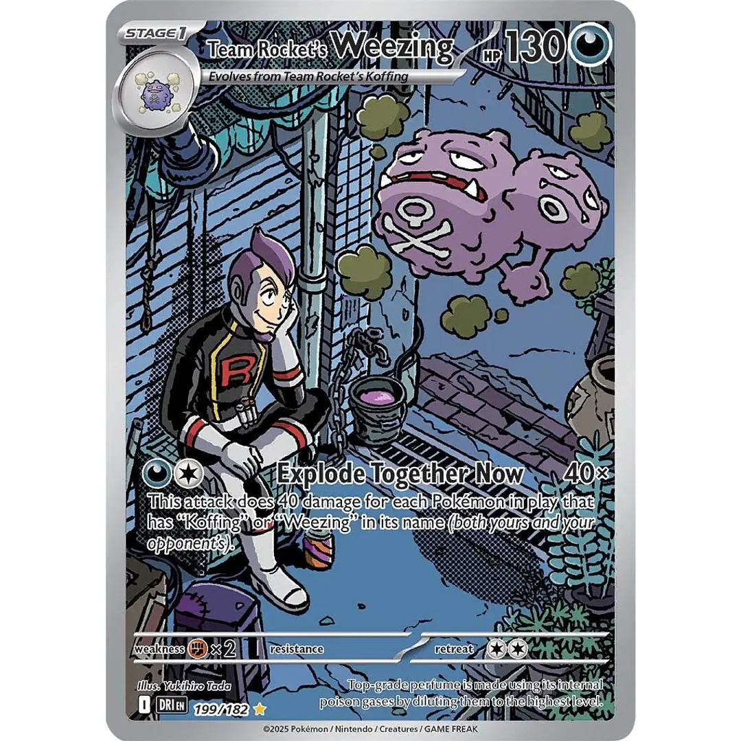 Team Rocket's Weezing #199/182 1
