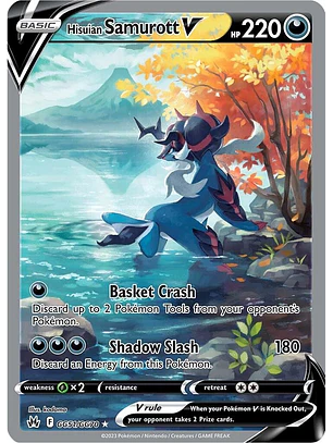 Hisuian Samurott V #GG51/GG70 Pokémon Crown Zenith