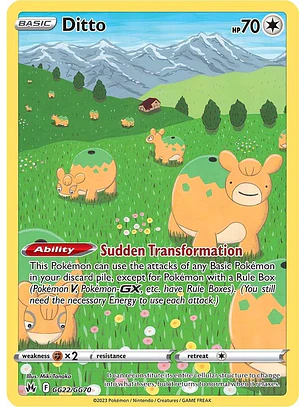 Ditto #GG22/GG70 Pokémon Crown Zenith